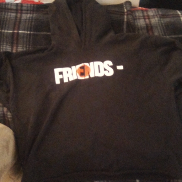 Black white and orange vlone hoddie - Picture 1 of 7